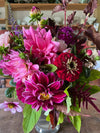 The Common Farm Flowers dahlia demos - growing dahlias and arranging dahlias - with Georgie Newbery